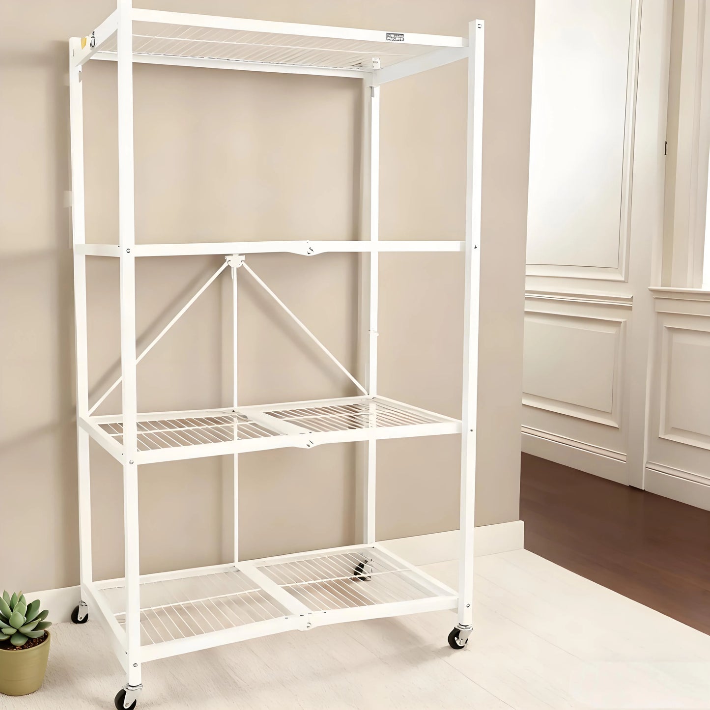 🏷️BUY 2, GET 2 FREE! Sturdy 4-Tier Rack + Bonus Storage Boxes – Don’t Miss This Deal!