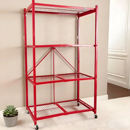 🏷️BUY 2, GET 2 FREE! Sturdy 4-Tier Rack + Bonus Storage Boxes – Don’t Miss This Deal!