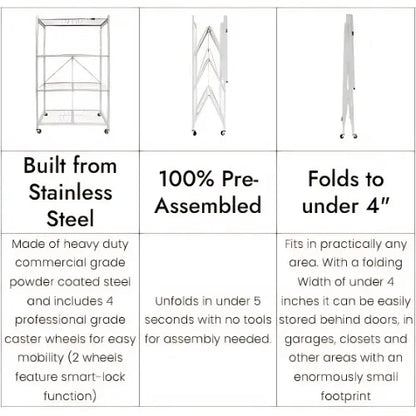 🏷️BUY 2, GET 2 FREE! Sturdy 4-Tier Rack + Bonus Storage Boxes – Don’t Miss This Deal!